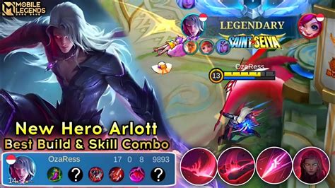 New Hero Arlott Best Build And Perfect Skill Combo Gameplay Mobile