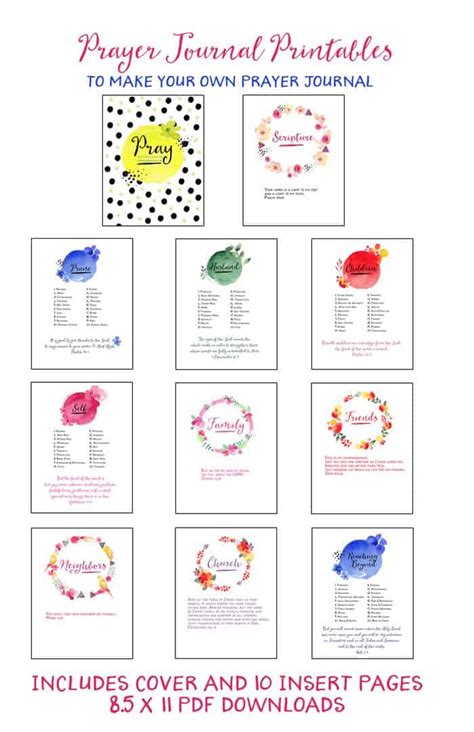 FREE Prayer Journal Printables - Homeschool Giveaways