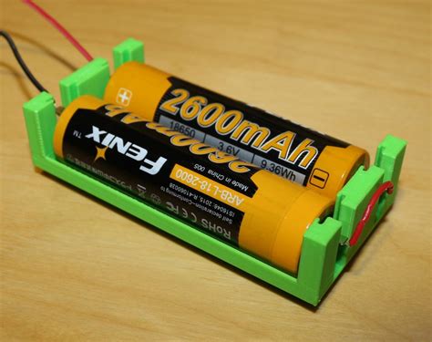 18650 Dual Battery Holder By Jacks Download Free Stl