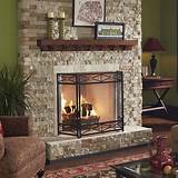 Electric Fireplace With Mantel And Shelves Pictures