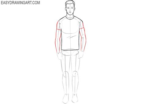 How To Draw A Simple Human Body Step By Step Pin On Cartoon Ideas