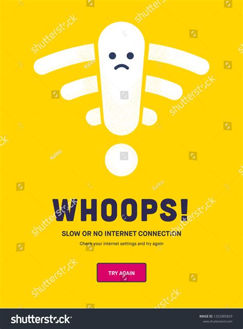 Website Down Concept Web Page Not Stock Vector Royalty Free