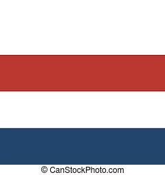 La insignia holandesa está formada por un diseño rectangular de proporción 2x 3. Bandera, holanda. Fondo., bandera, blanco, holanda, vector.