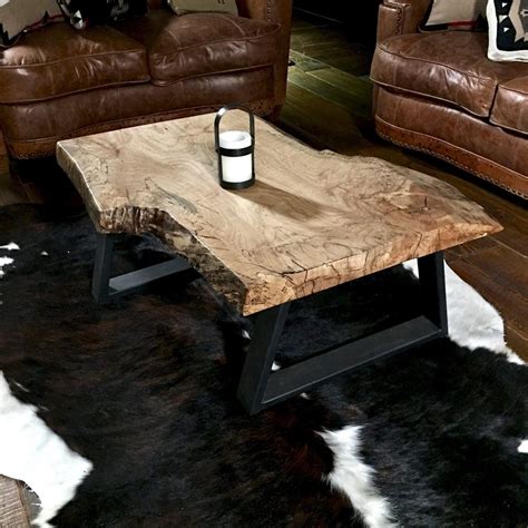 5 out of 5 stars. Rustic Modern Coffee Table - live edge burl wood slab