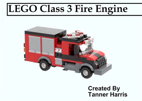 Lego Fire Truck Pdf Of Custom Realistic Lego Fire Engine Instructions