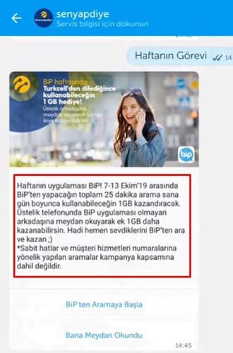 Turkcell Sen Yap Diye GB Bedava İnternet Kampanyası Bordo Klavyeli