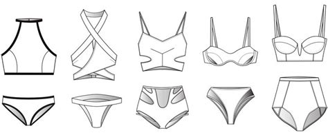 Pattern Construction For Bikinis › Mmueller And Sohn Swimwear Fashion