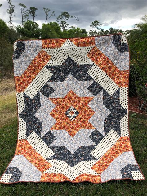 Tribal Pattern Inspired Twin Sized Quilt Patterntutorial Etsy