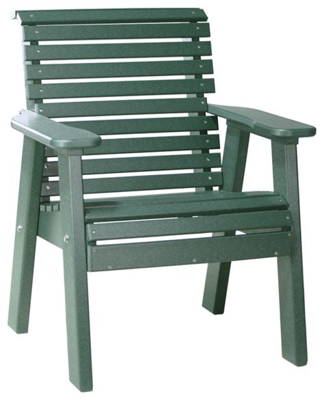Poly Lumber 2 Rollback Patio Chair Contemporary Outdoor Lounge