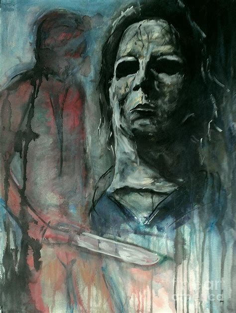 Michael Myers Halloween Painting By Leah Katherine