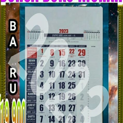 Jual Kalender Dinding Jumbo Tahun 2023 Ukuran 64 Cm X 50 Cm Jakarta