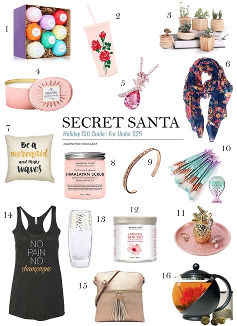Secret Santa Holiday Gift Guide For Under 25 Journey With Jess