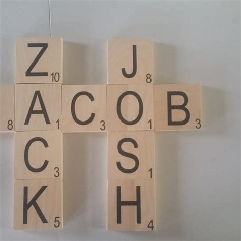 Large Scrabble Tiles Etsy
