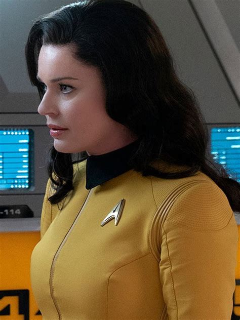 Rebecca Romijn Star Trek Discovery Number One Yellow Jacket — Marvel Jacket
