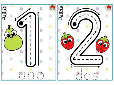 Two Numbers With The Same Faces And One Has An Apple On It As Well As