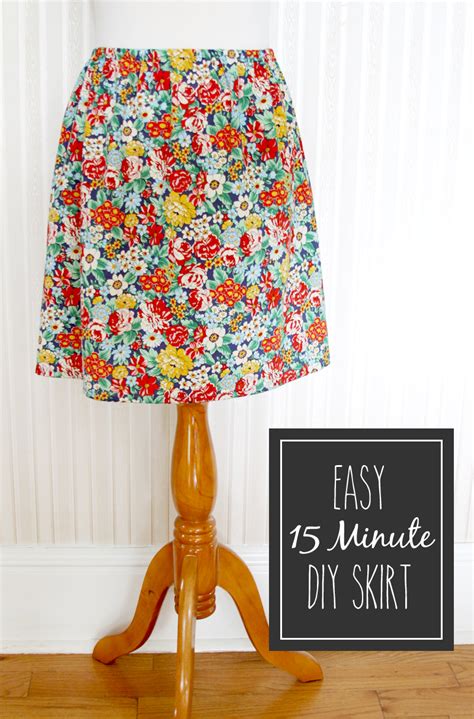 Cute And Easy 15 Minute Diy Skirt