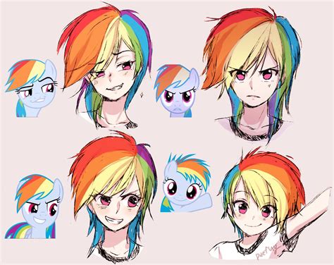 1178683 Artistodaefnyo Expressions Faic Filly Rainbow Dash