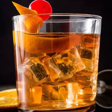 Old Fashioned Cocktail A Classic Bourbon Or Whiskey Drink