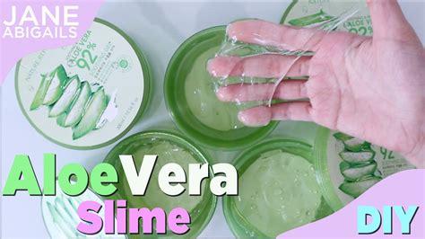 How To Make Aloe Vera Slime Lidah Buaya Slime Youtube