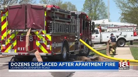 Dozens Displaced After Apartment Fire Youtube