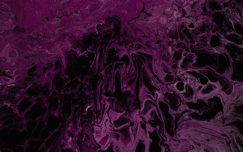 Download Wallpaper 3840x2400 Stains Liquid Paint Purple Abstraction