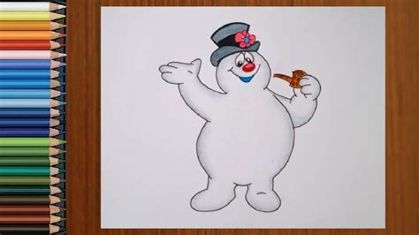 snowman drawing how to draw a snowman frosty easy step by step youtube
