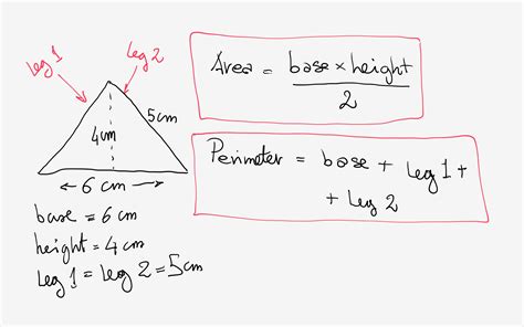 Right isosceles triangle what can be the area of a right isosceles triangle with a side length of 8 cm? How do you find the perimeter and area of an isosceles ...