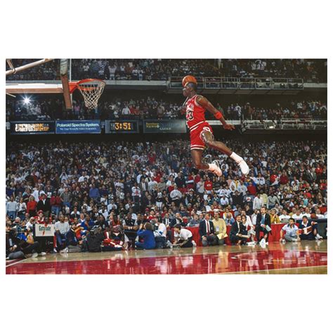 Michael Jordan Dunk Posters Michael Jordan Rookie Slam Dunk Above Rim