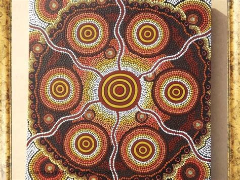 Items Similar To Aboriginal Art Dot Painting Authentic Original