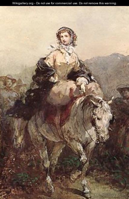 Young Woman On A Horse Eugene Louis Lami The
