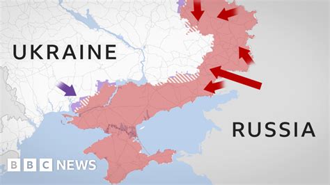 Ukraine War In Maps Tracking The Russian Invasion After Six Months Bbc News