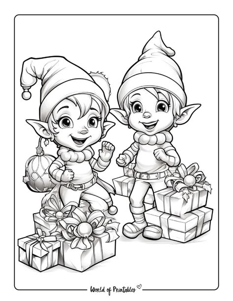 Elf Coloring Pages For Kids Adults Artofit