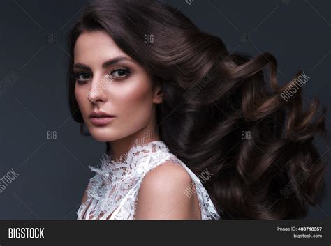 Beautiful Brown Haired Image And Photo Free Trial Bigstock
