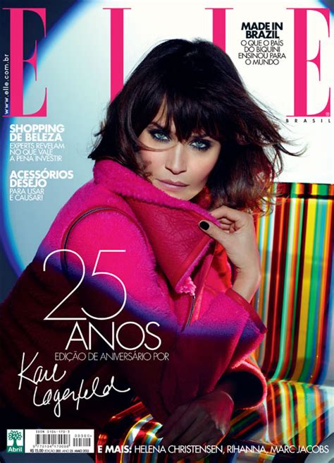 helena christensen covers elle brazil s 25th anniversary issue by karl lagerfeld fashion gone