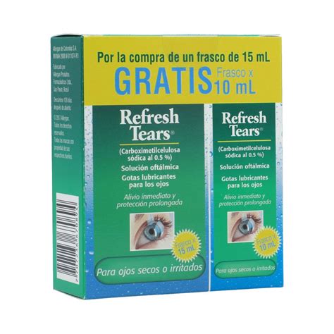 Refresh Tears Duopack Solución Oftalmica Frasco X 15mL Gratis 10mL