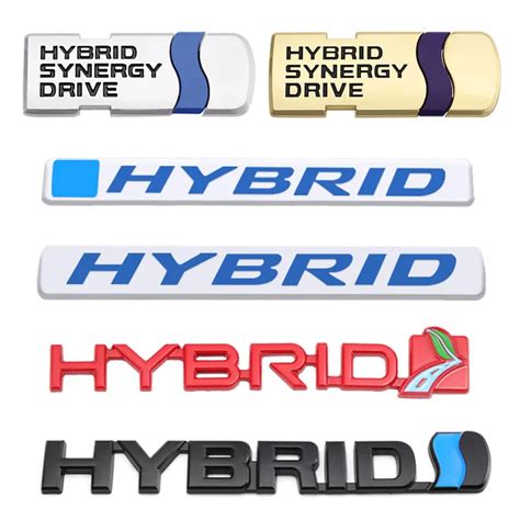 Car Sticker Hybrid Logo Emblem Badge Decal For Toyota Auris Prius Rav4