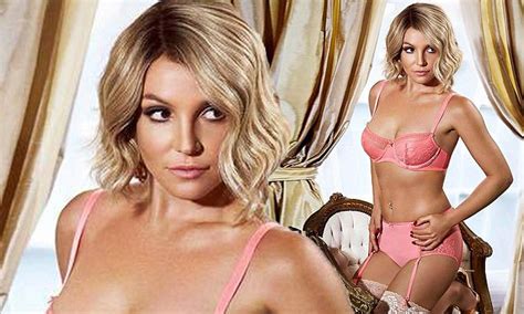 Britney Spears Strips Down To Pink Lingerie For Intimate Collection Daily Mail Online