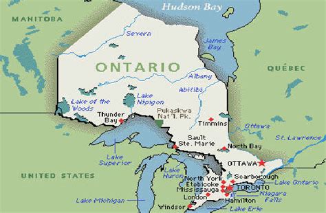 Map Canada Ontario Get Map Update