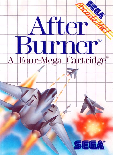 After Burner Sega Master System Game Used