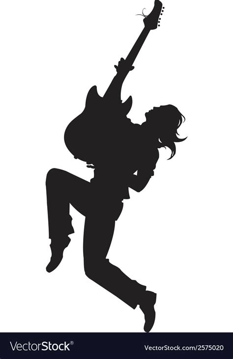 Rock Star Silhouette Royalty Free Vector Image