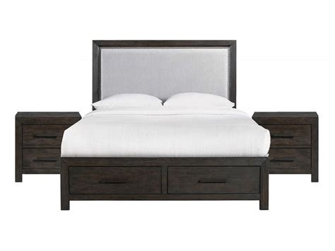 Emmett King Storage Bed And 2 Night Stands Themes Furniture And Homestore Uae