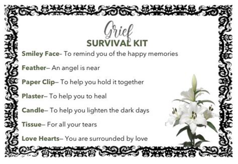 Grief Survival Kit Keepsake Novelty Unique T Etsy