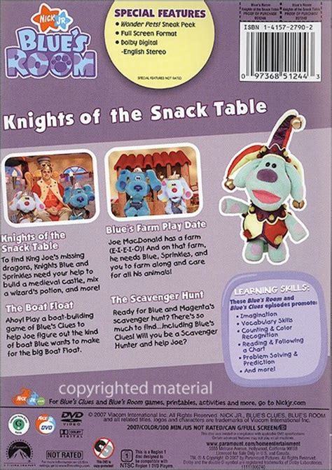 Here's another blue's clues credits recreation. Blue's Clues: Blue's Room - Knights Of The Snack Table (DVD) | DVD Empire