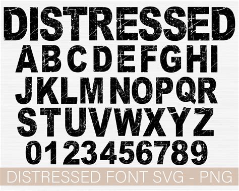 Distressed Font Svg Grunge Font Svg Distressed Alphabet Svg Grunge