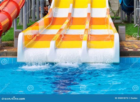 Aquapark Sliders Stock Image Image Of Body Activity 35001873
