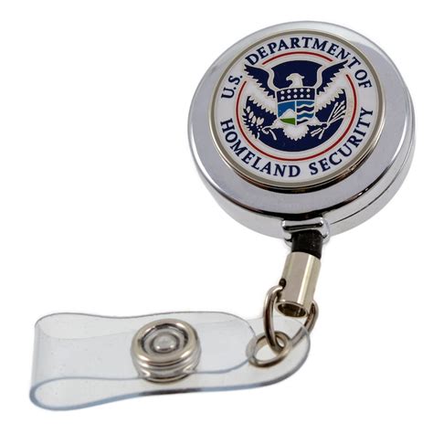 Dhs Homeland Security Retractable Badge Reel Id Card Security Etsy