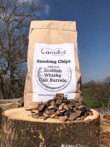 Scottish Whisky Oak Barrel Smoking Chips Caradoc Charcoal
