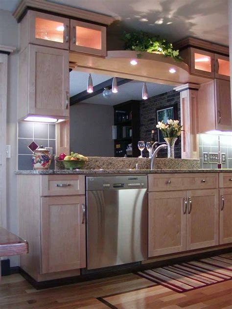 Something every house should have. kitchen cabinets over pass through | Completed Kitchen. Photos shows the indirect lighting, half ...