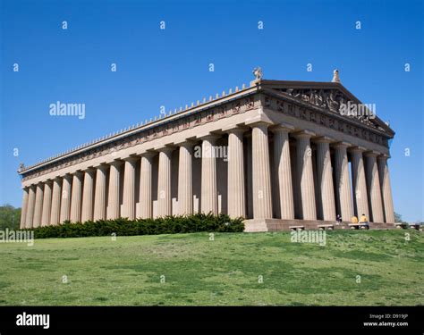 Replica Of The Parthenon In Nashville Tennessee Stock Photo Alamy
