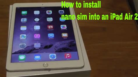 The tray will be empty if this is a brand new iphone or ipad. How to put nano SIM card into an iPad or iPhone - YouTube